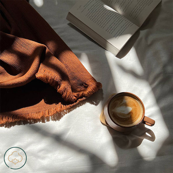 شال مبل آجری با جنس بافت